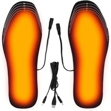USB Electric Heated Shoe Insoles Feet Heater Foot Warmer Pads Warm Socks Winter