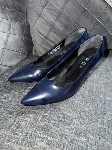 Gabor navy blue patent leather - gabor,