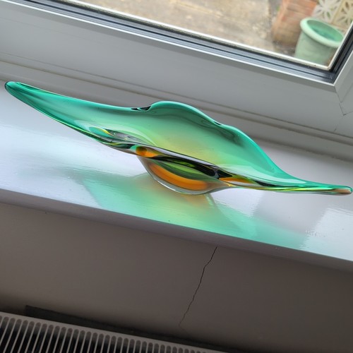 Large vintage green amber - green, art