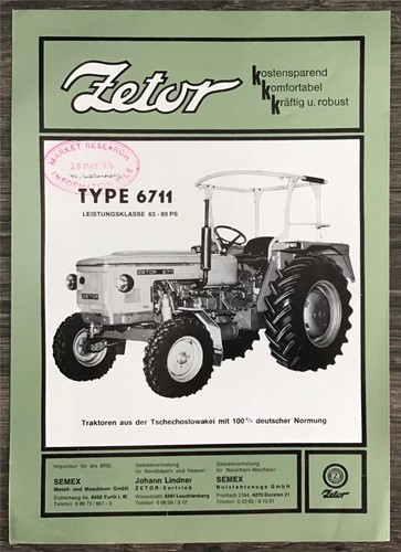 Zetor type 6711 tractor - zetor,