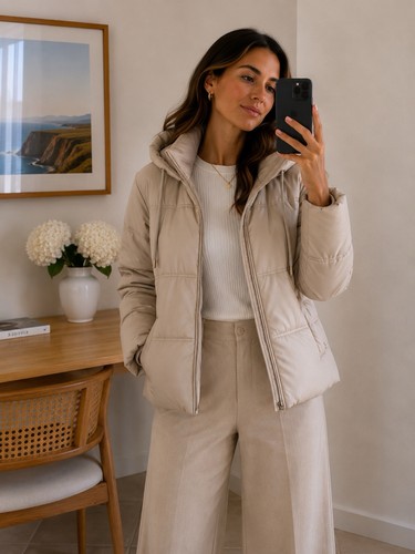 Zara women beige - beige, faux