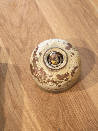 Antique brass ceramic light - brass,