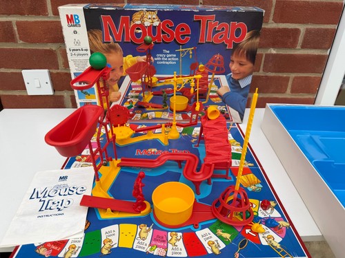 Mouse trap vintage board - trap, game