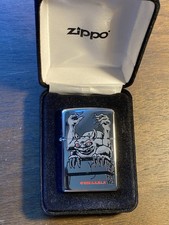 Vintage Zippo Lighter - Flame Rite Rare Red Eye Gray Gargoyle