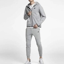 Nike Sportswear Men’s Grey Tech Fleece Full Tracksuit - Old Season - Size Medium