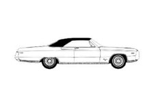 A4 Photo Blueprint Chrysler 300 Convertible Cabriolet 1970