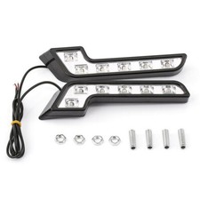 4.8W Driving Fog Lights Daytime Running Lamps 6 LED For Car Front Grille Mount