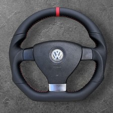 VW GOLF 5 T5 PASSAT B6 CADDY R-LINE NEW CUSTOM MADE FLAT BOTTOM STEERING WHEEL
