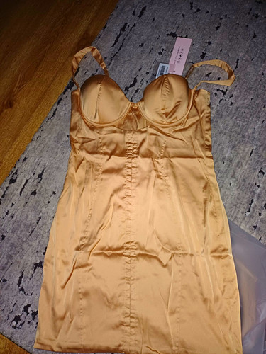 Polly mini dress gold - oh,