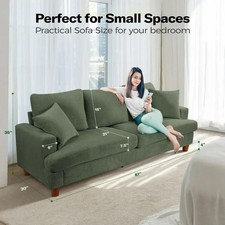 87" Corduroy 3-Seater