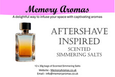 12 x Highly Scented Sizzlers/Simmering Granules/Crystals Aftershave Inspired