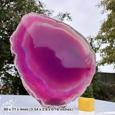 Certified agate slice: genuine