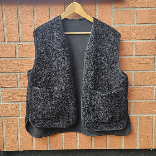 Reversible fleece borg gilet - fleece,