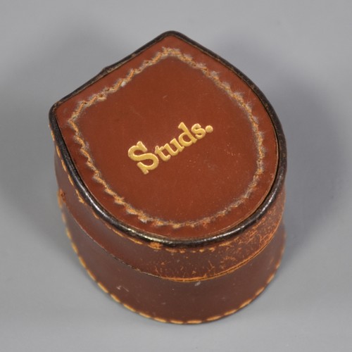 Vintage leather stud box