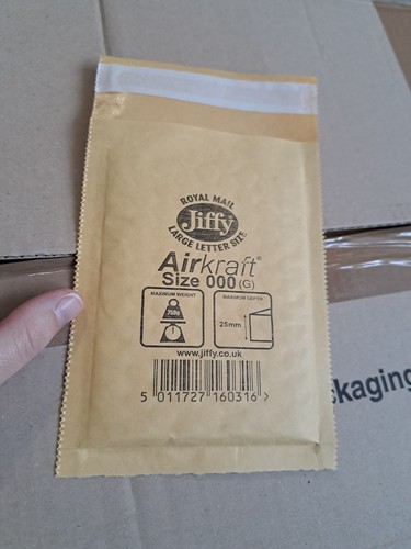 Jiffy postage bags - postage,