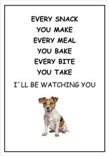 Jack Russell Be Watching You sign, Jack Russell  Metal Sign, Jack Russell Plaque