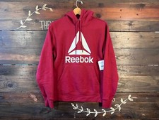 Reebok RBK Delta Logo Hoodie Biking Red Size S REM233FH04019