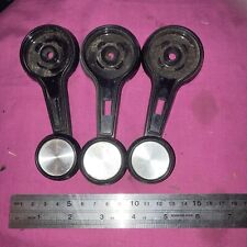 Classic Car Interior Window Winders. 3 Of Them. No Markings. Plastic. 