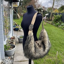 Y2k river island brown faux - island,