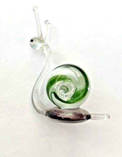Vintage art snail glass - vintage,