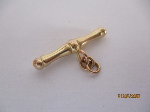 9ct yellow gold bar - yellow, pendant