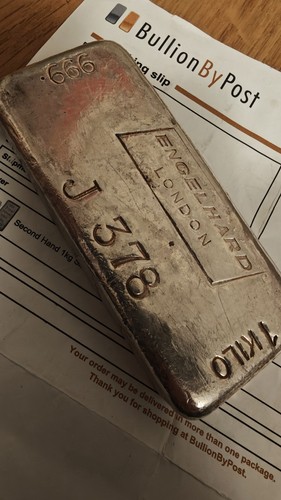 Engelhard london silver bar - engelhard,