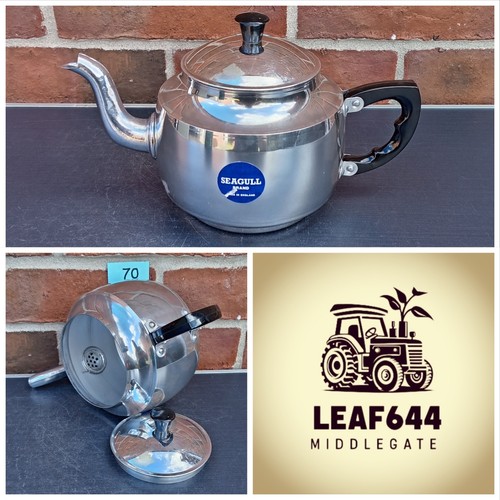 Lightweight aluminium teapot - aluminium,