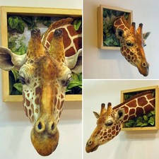3D Giraffe Head Wall Statue