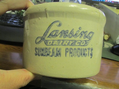 Butter crock lansing dairy - lansing,
