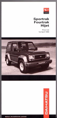 Daihatsu sportrak fourtrak - daihatsu,
