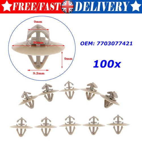 100x plastic clips for - 100x,