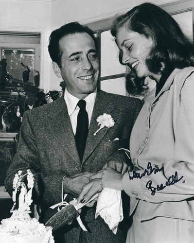 Lauren bacall signed 8x10 - lauren,