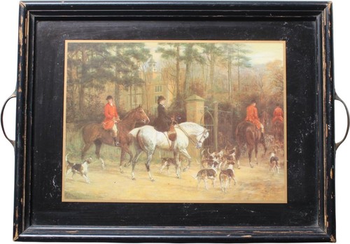 Vintage style fox hunting - style,