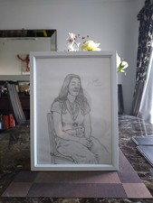 Framed A4 Portrait of Woman
