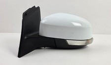 FORD FOCUS MK3 2010-2014 LEFT PASSENGER WING MIRROR 8 PIN MANUAL FOLD WHITE OEM