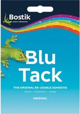 Bostik Blu Tack, Multipurpose Reusable Adhesive, Clean, Safe