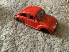 Rare Vintage 1950’s Volkswagen 1200 Red Beetle Tin Plate Friction Toy Car Japan