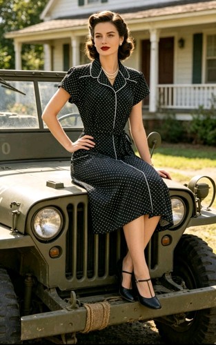 Vintage 1940s ww2 style - 1940s,
