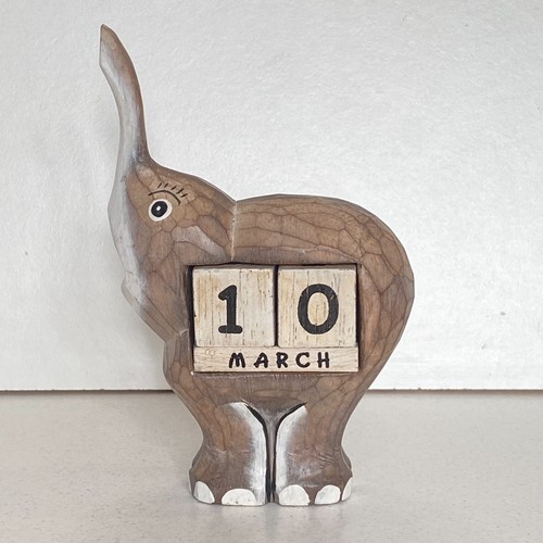 Wooden perpetual elephant - wooden,