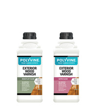 Polyvine Exterior Wood Varnish - Satin or Dead Flat - All Sizes