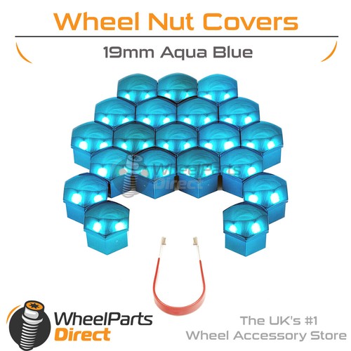Aqua blue wheel nut bolt - aqua,