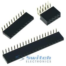 2.54mm 0.1" PCB Female Header Socket Single or Double Row Connector