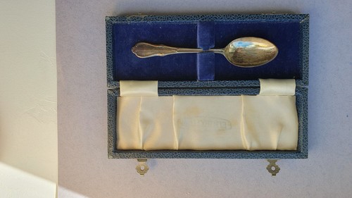 Vintage silver baby spoon - vintage,