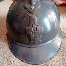 WWI French M1915 Adrian Pattern Engineers Steel Helmet