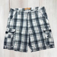 Vintage Lee White Plaid Cargo