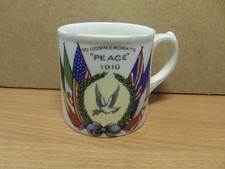 To Commemorate Peace 1919 small ceramic Mug Aynsley England