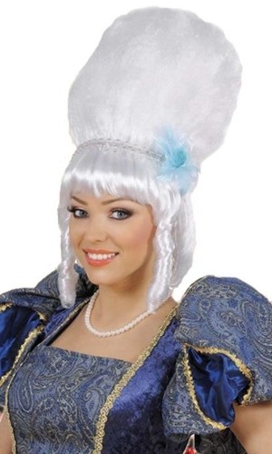 Marquise wig white baroque - in,
