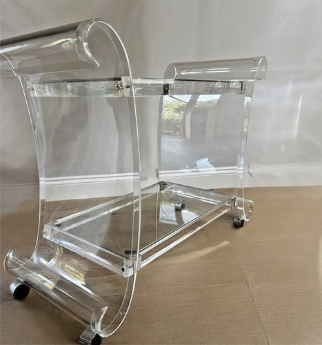 Vintage lucite bar - lucite, cart