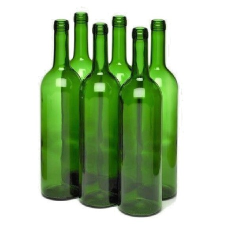 Glass wine bottles green - glass, home