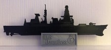 Royal Navy HMS Dauntless silhouette Memorial, Desktop ornament, Veteran present